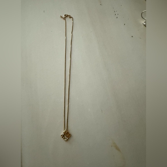 Vintage Givenchy Gold Logo Necklace **missing Stones - Picture 4 of 4